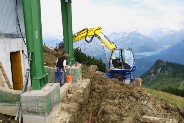 Baustelle Hahnenkamm Tirol - Forst- und Baggerbetrieb Kasper