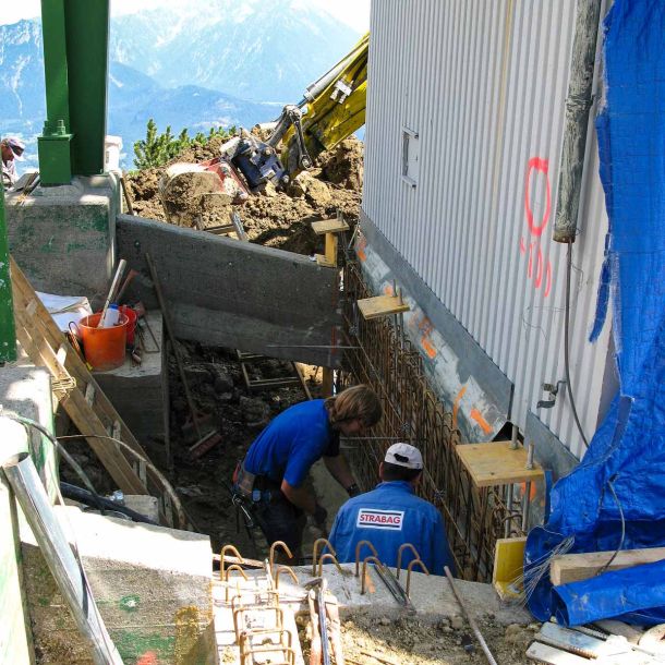 Baustelle Hahnenkamm Tirol - Forst- und Baggerbetrieb Kasper