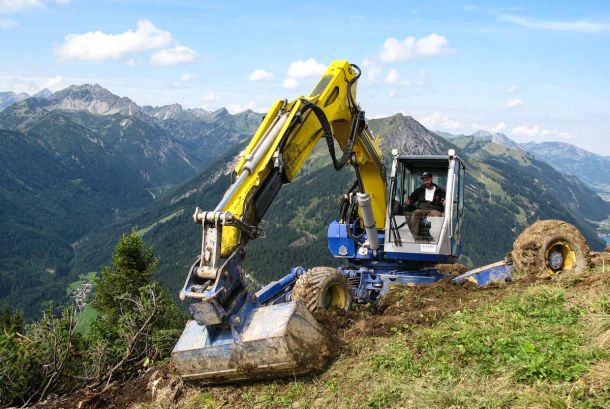 Baustelle Hahnenkamm Tirol - Forst- und Baggerbetrieb Kasper