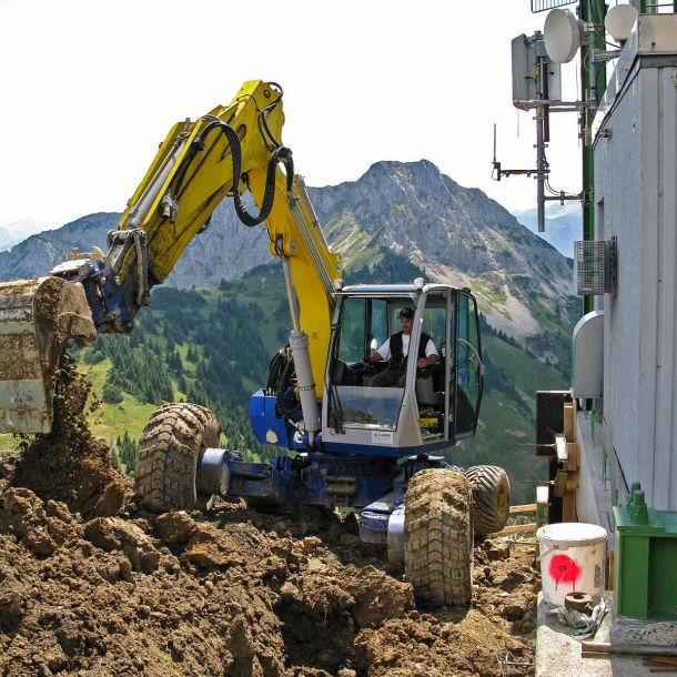 Baustelle Hahnenkamm Tirol - Forst- und Baggerbetrieb Kasper